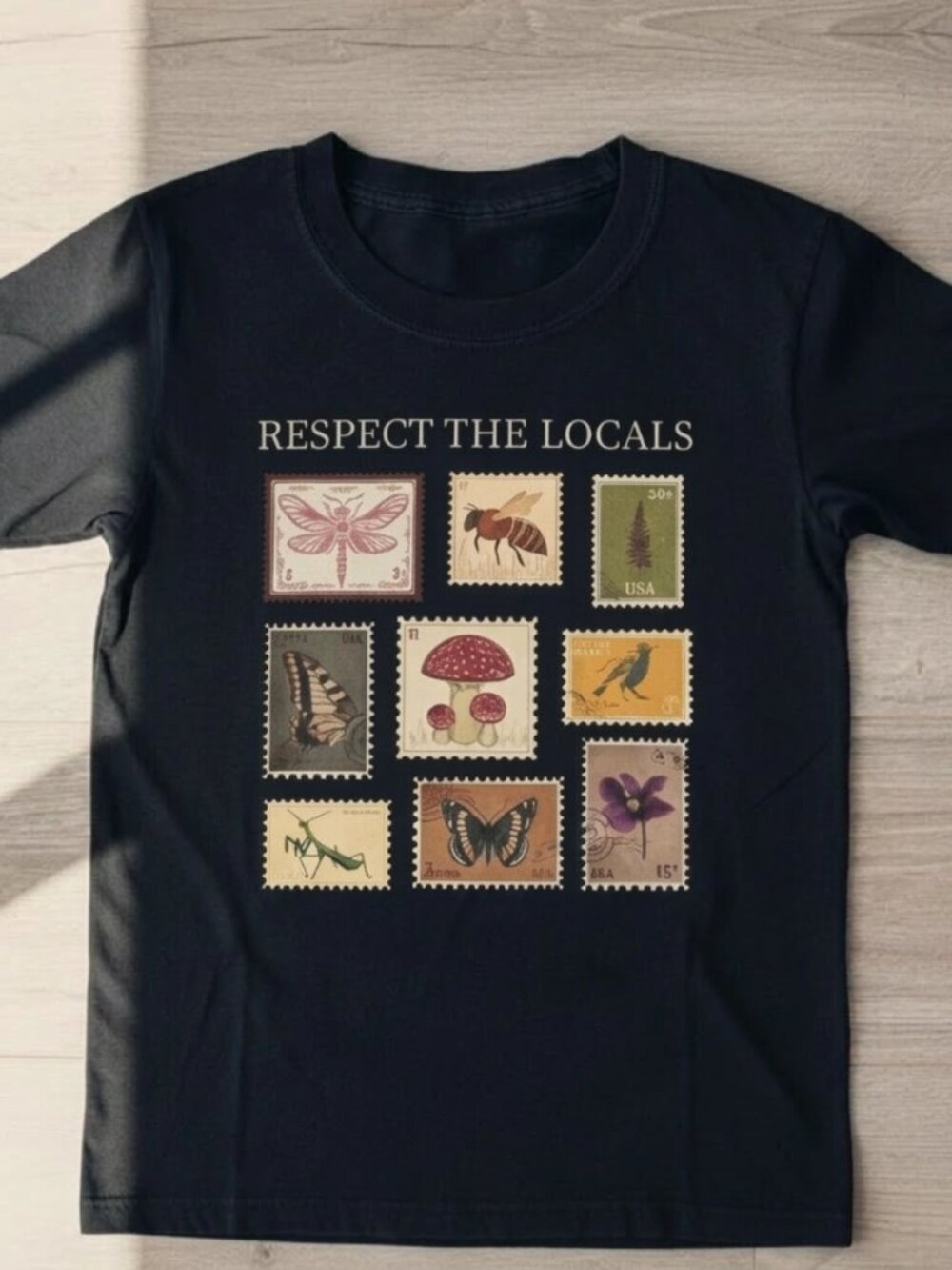 Respect The Locals Stamp Graphic Tee